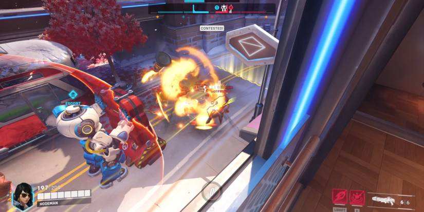 Overwatch 2 Pharah Using Ultimate On Group