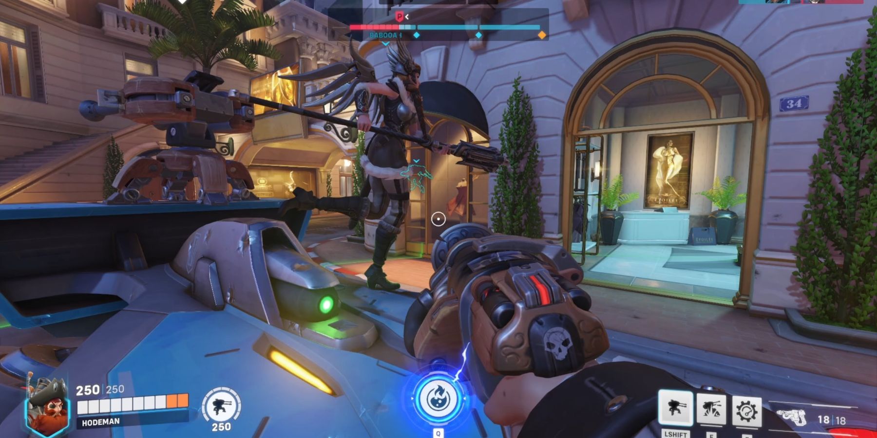 Overwatch 2 Torbjorn And Mercy Guarding A Point