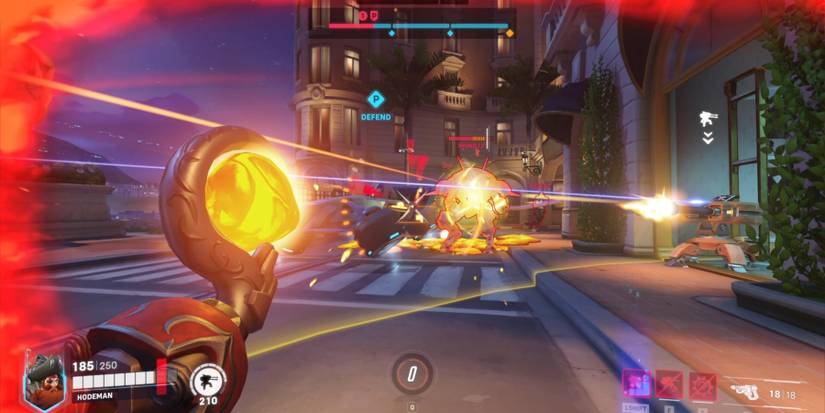 Overwatch 2 Torbjorn Using Ultimate On An Escort Car