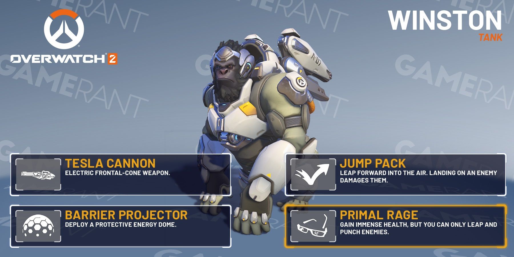 Overwatch 2 Winston Overview