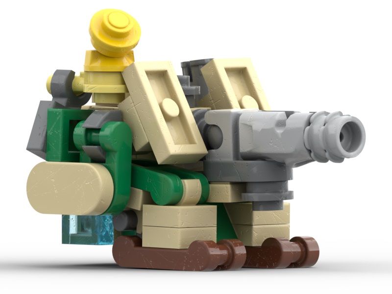 Overwatch fan made LEGO Bastion in turret mode