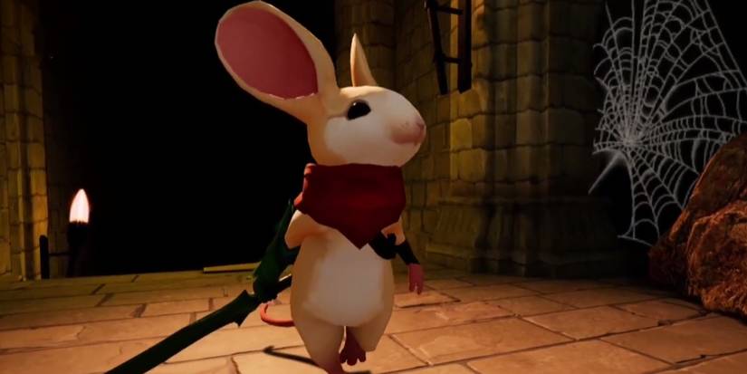 Quill holding a sword in Moss