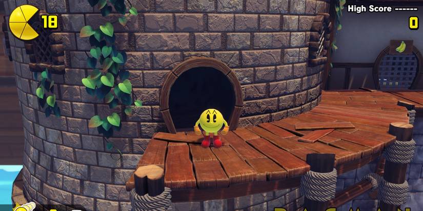 Pac Man World Re - Pac entering a new area