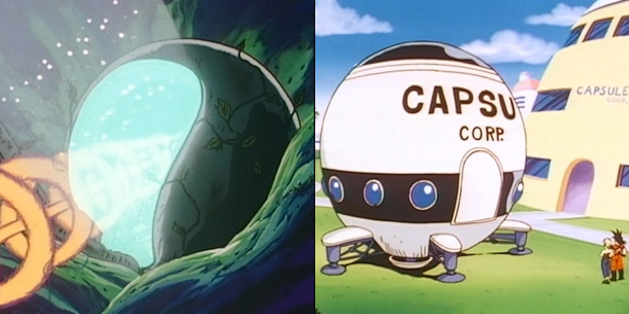 Piccolo Destroys Goku's Pod, Capsule Corp Ship