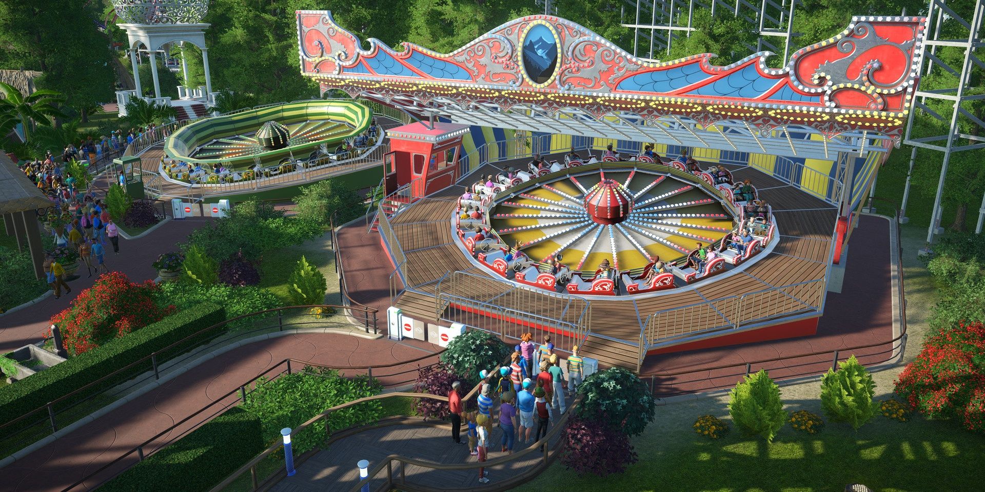 A Weisshorn gentle ride in Planet Coaster