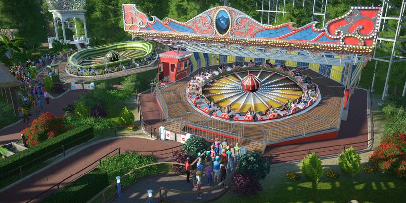 A Weisshorn gentle ride in Planet Coaster