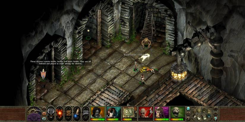 A player raising the dead in Planetscape: Torment