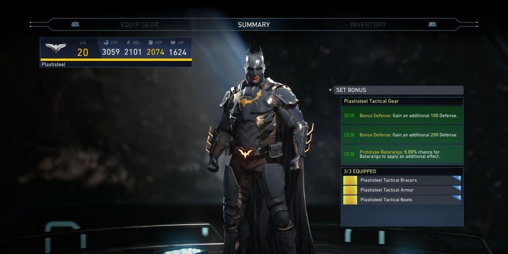 Plastisteel Tactical Gear for batman in injustice 2