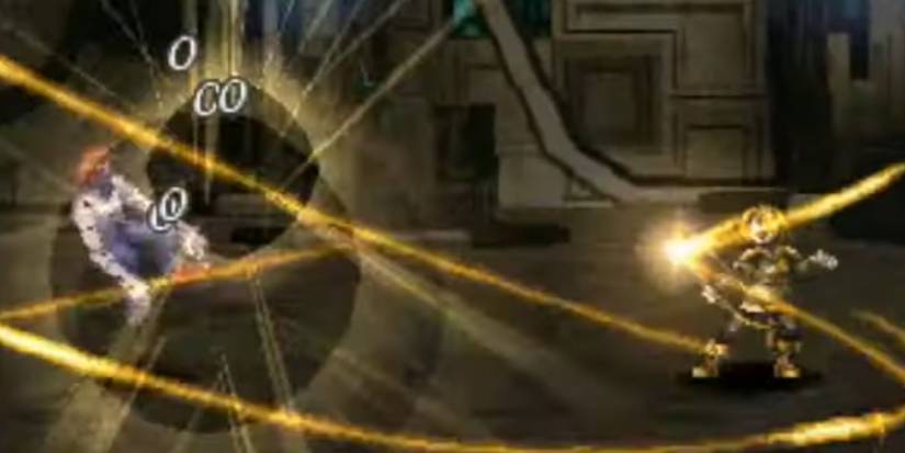 Players attacking from a distance