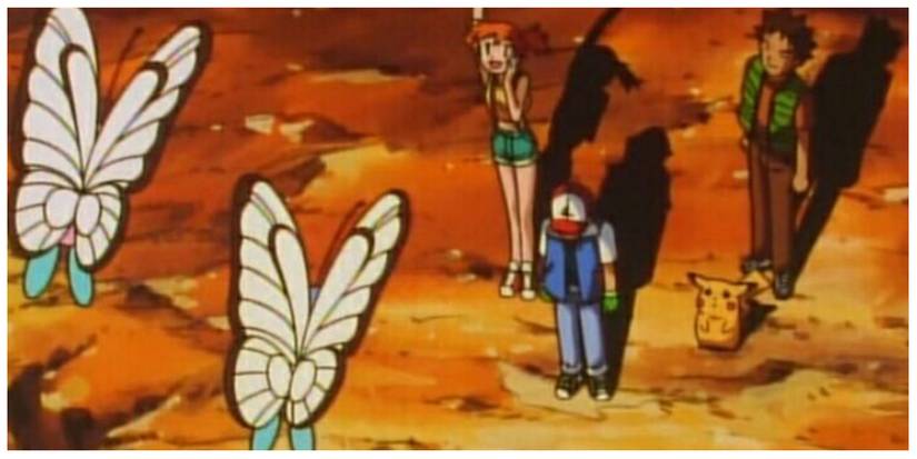 Pokemon Bye Bye Butterfree Misty Brock Ash Pikachu