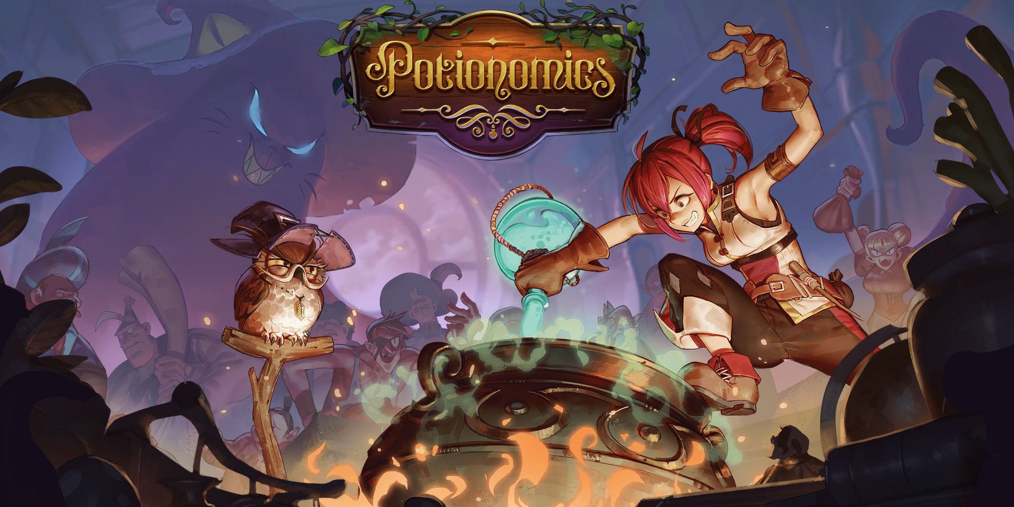 A header image showing the art and logo of Potionomics