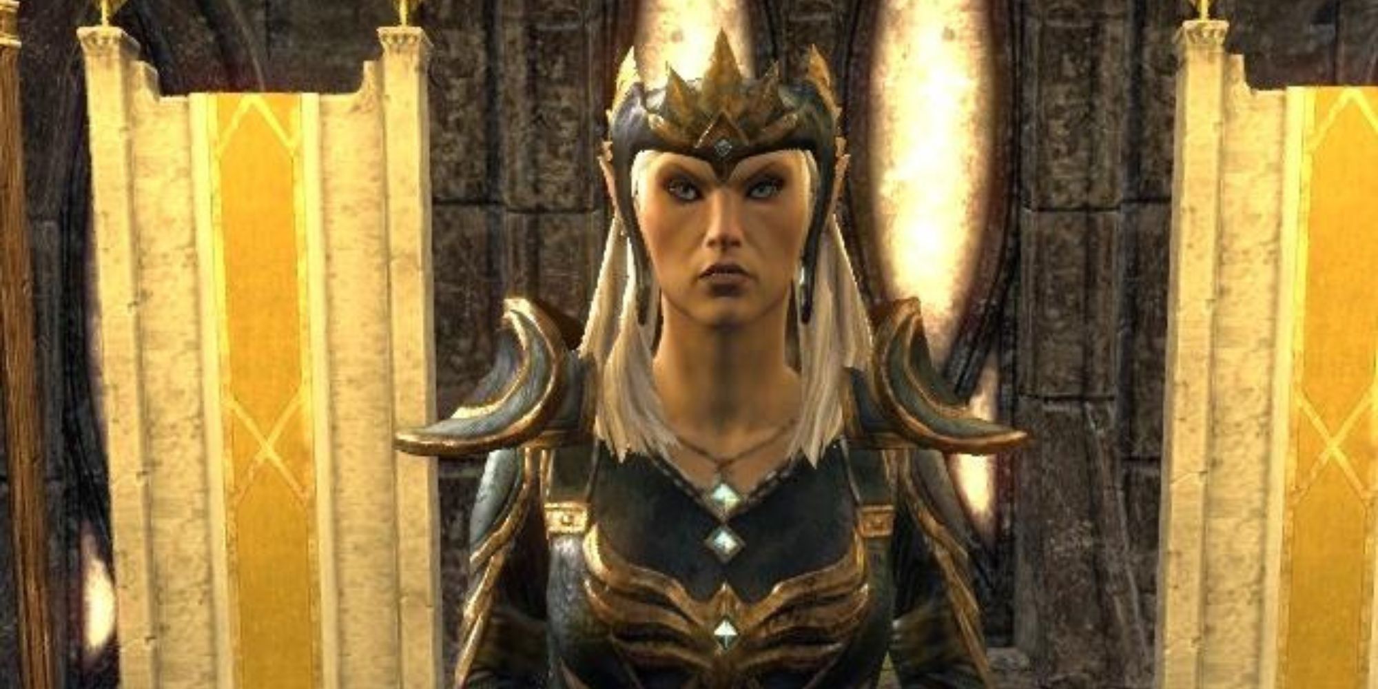 Close up of Queen Ayrenn from The Elder Scrolls Online