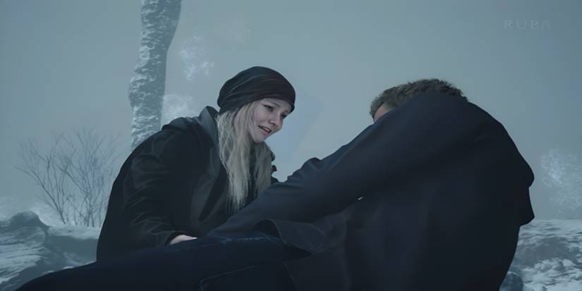 Resident Evil Village DLC Shadows of Rose still avoids showing Ethan's face even during cutscenes.