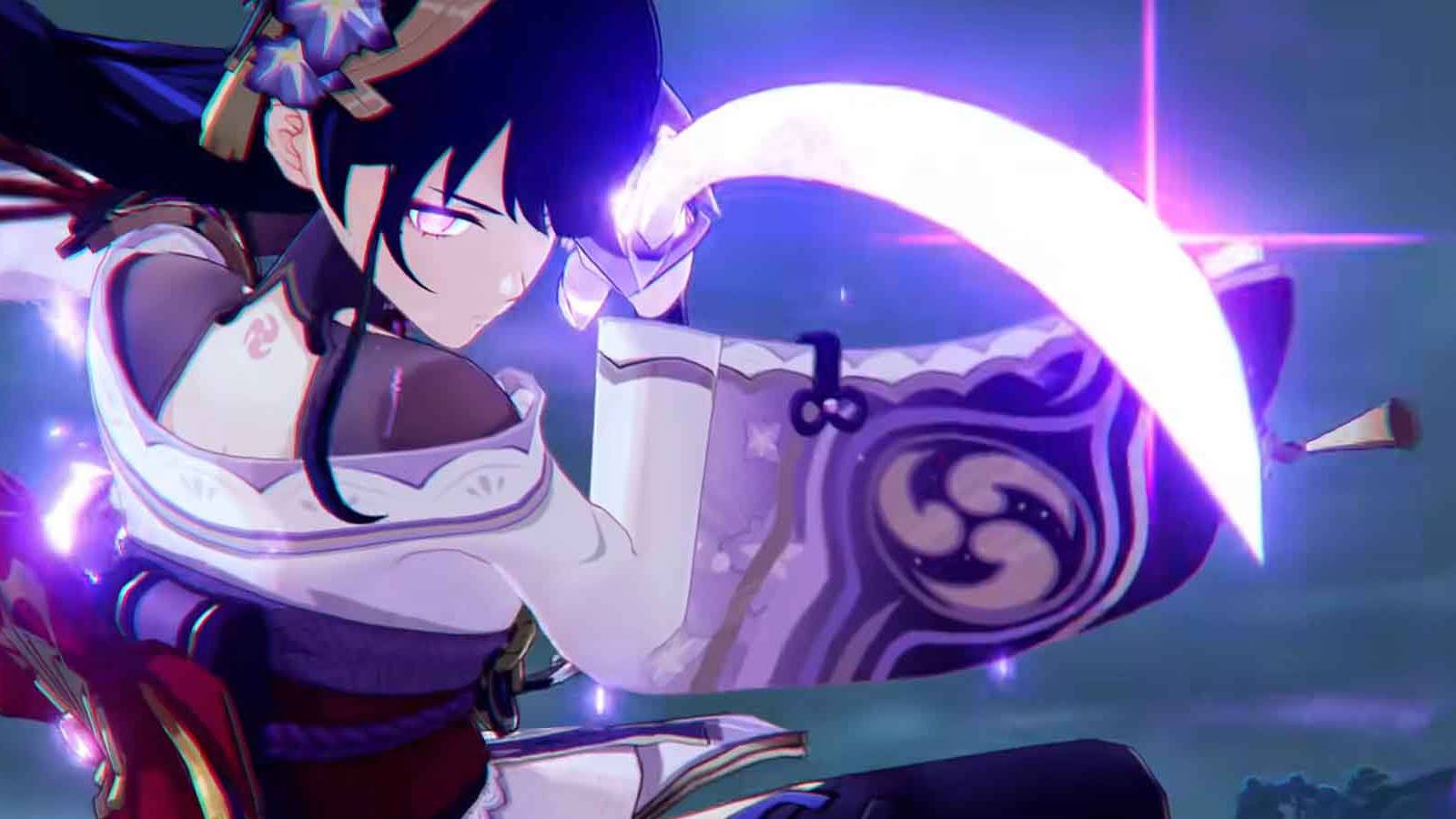 Raiden Shogun preparing an attack