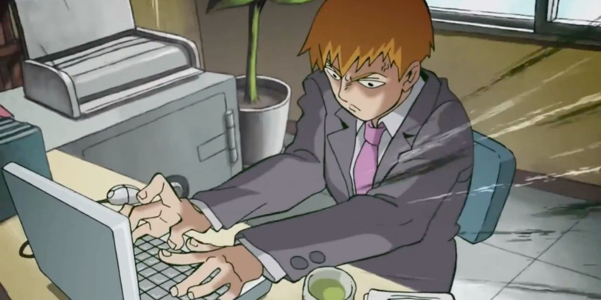 Reigen using Graphic Exorcism in Mob Psycho 100