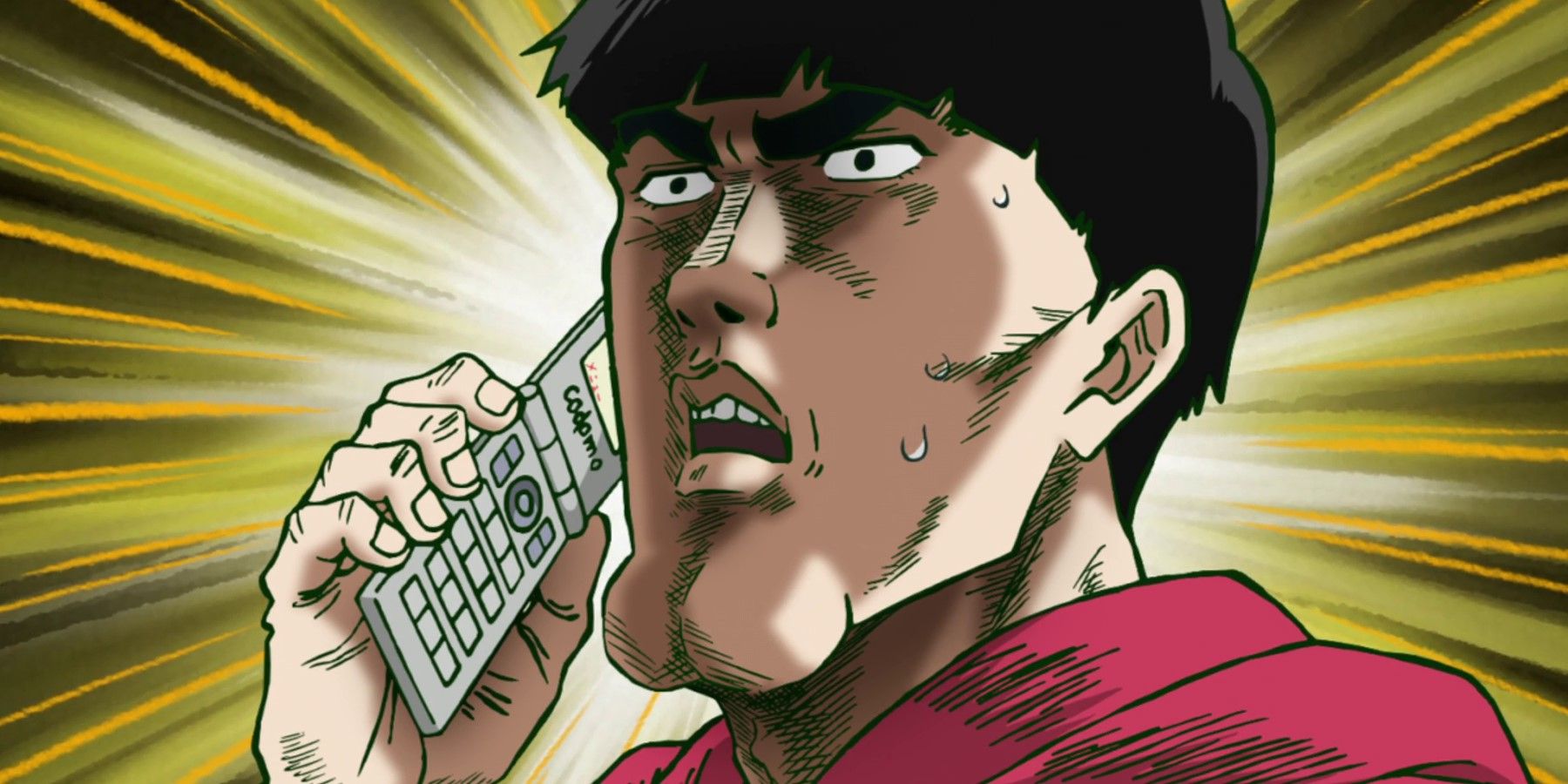 Rendered Mob on the Phone With Mezato – Mob Psycho 100 III Episode 3