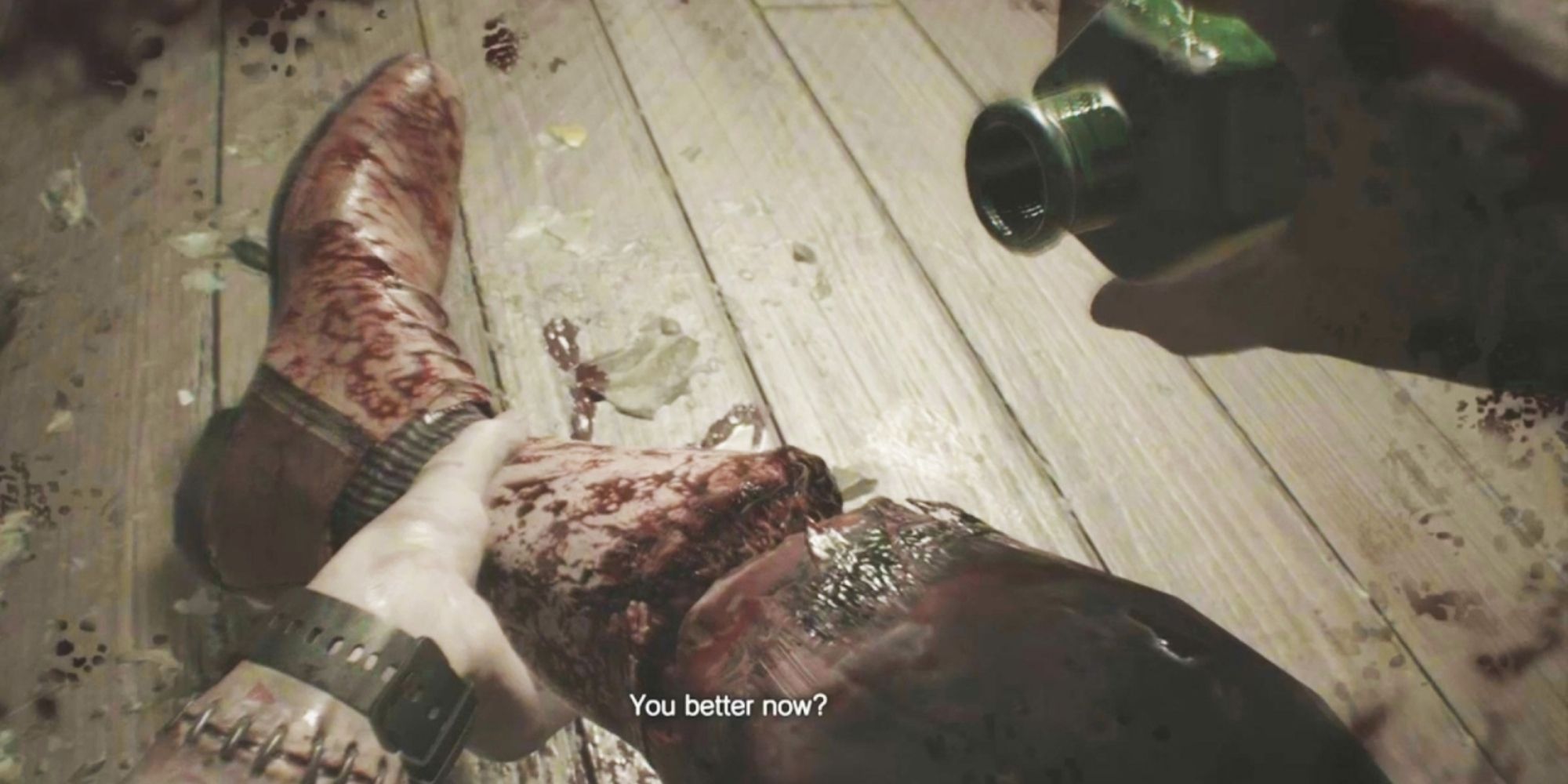 Resident Evil 7 Ethan Leg Chopped Off