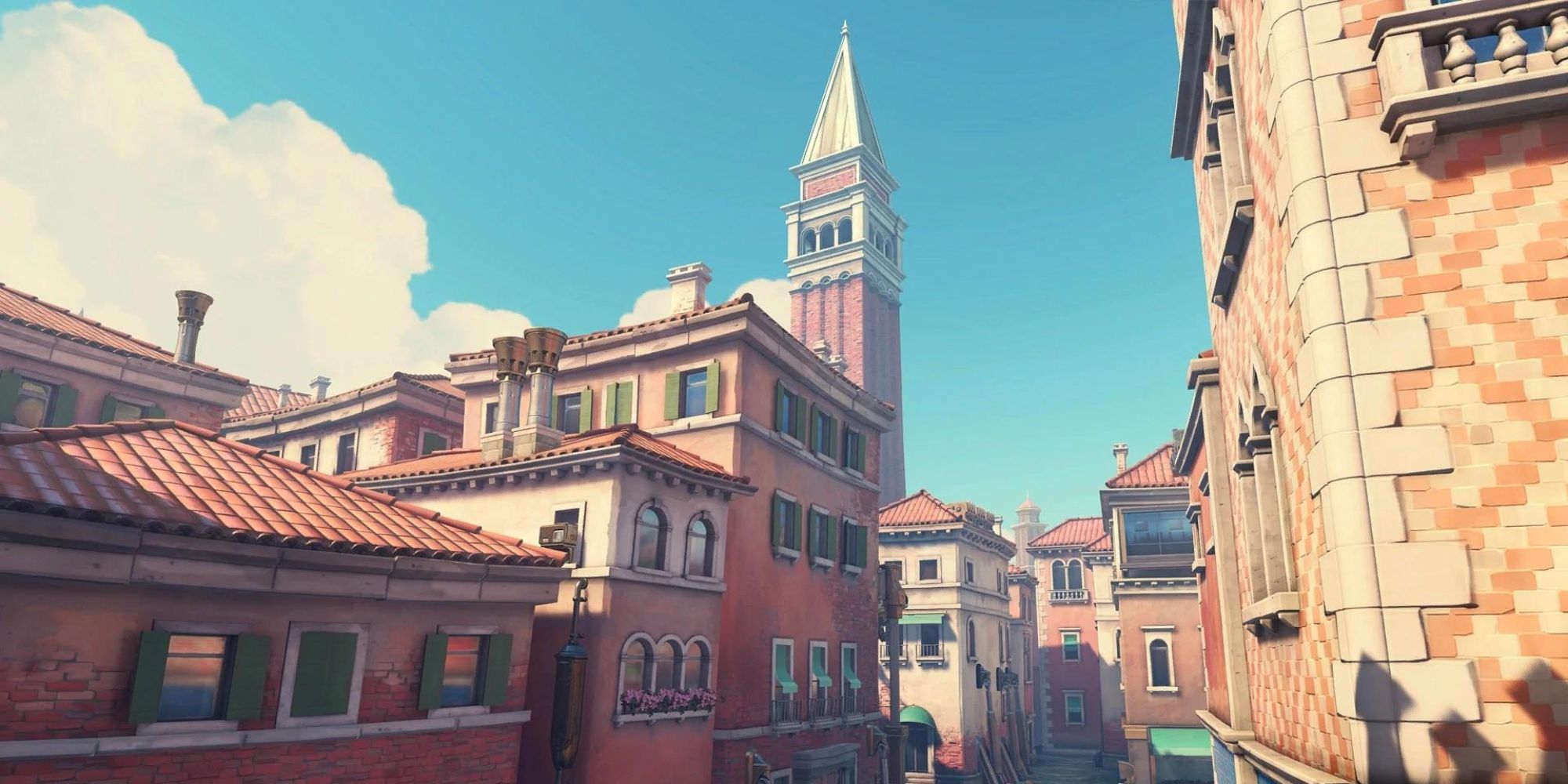 The Escort map called Rialto in Overwatch