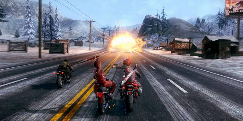 bikers fight in Road Redemption