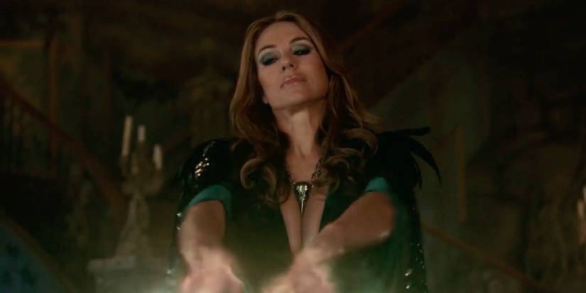 Elizabeth Hurley as Morgan Le Fay in Runaways