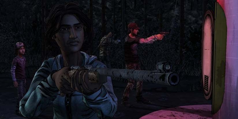 Sarita From Telltale Walking Dead Season 2 Holding A Rifle