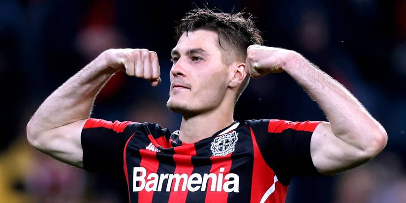 Schick celebrating a goal