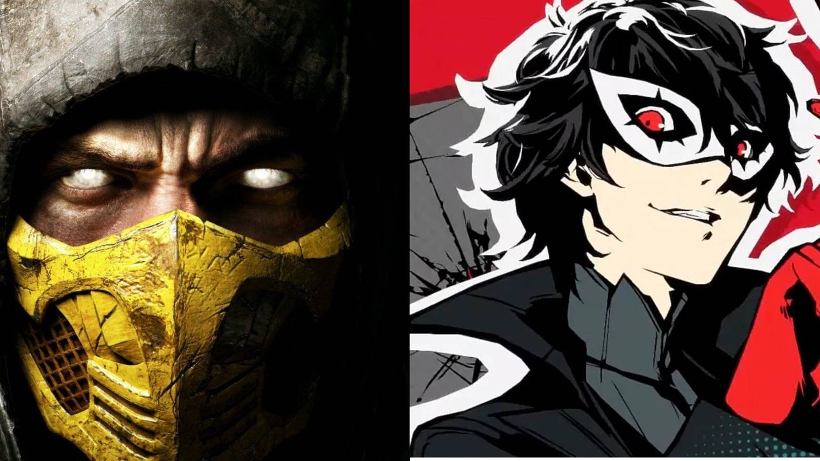 Scorpion from Mortal Kombat and Joker from Persona 5