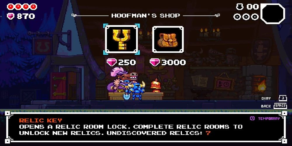 Shovel Knight Dig Hoofman Shop