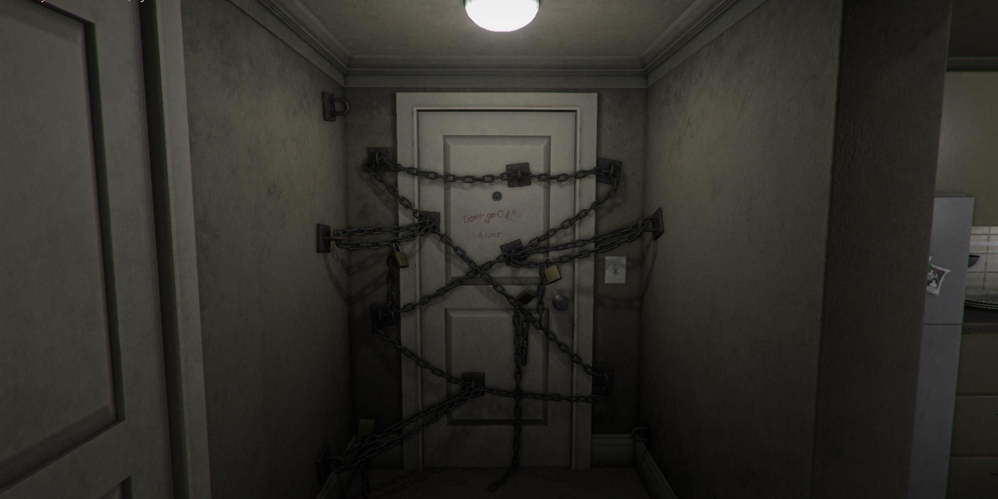 room door in Silent Hill 4 The Room