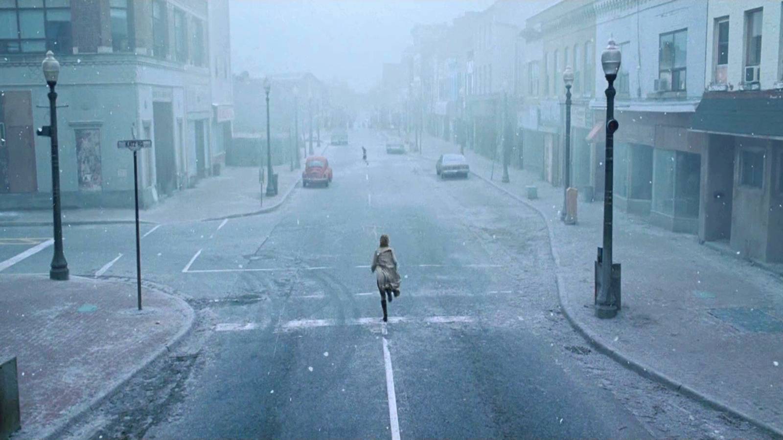 Silent Hill still from the movie, with its location based on Centralia, PA.