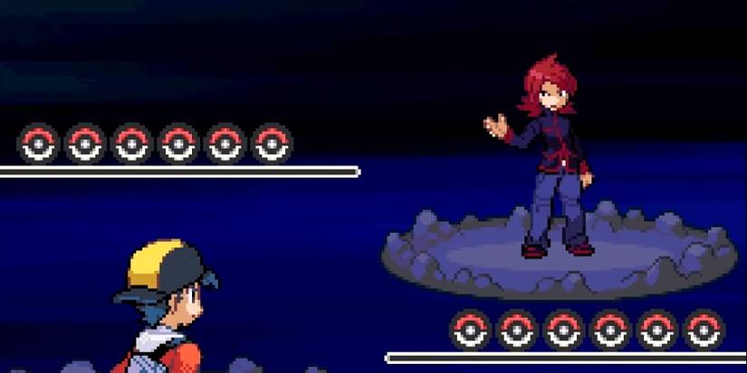Silver preparing to battle the player in Pokemon HeartGold & SoulSilver