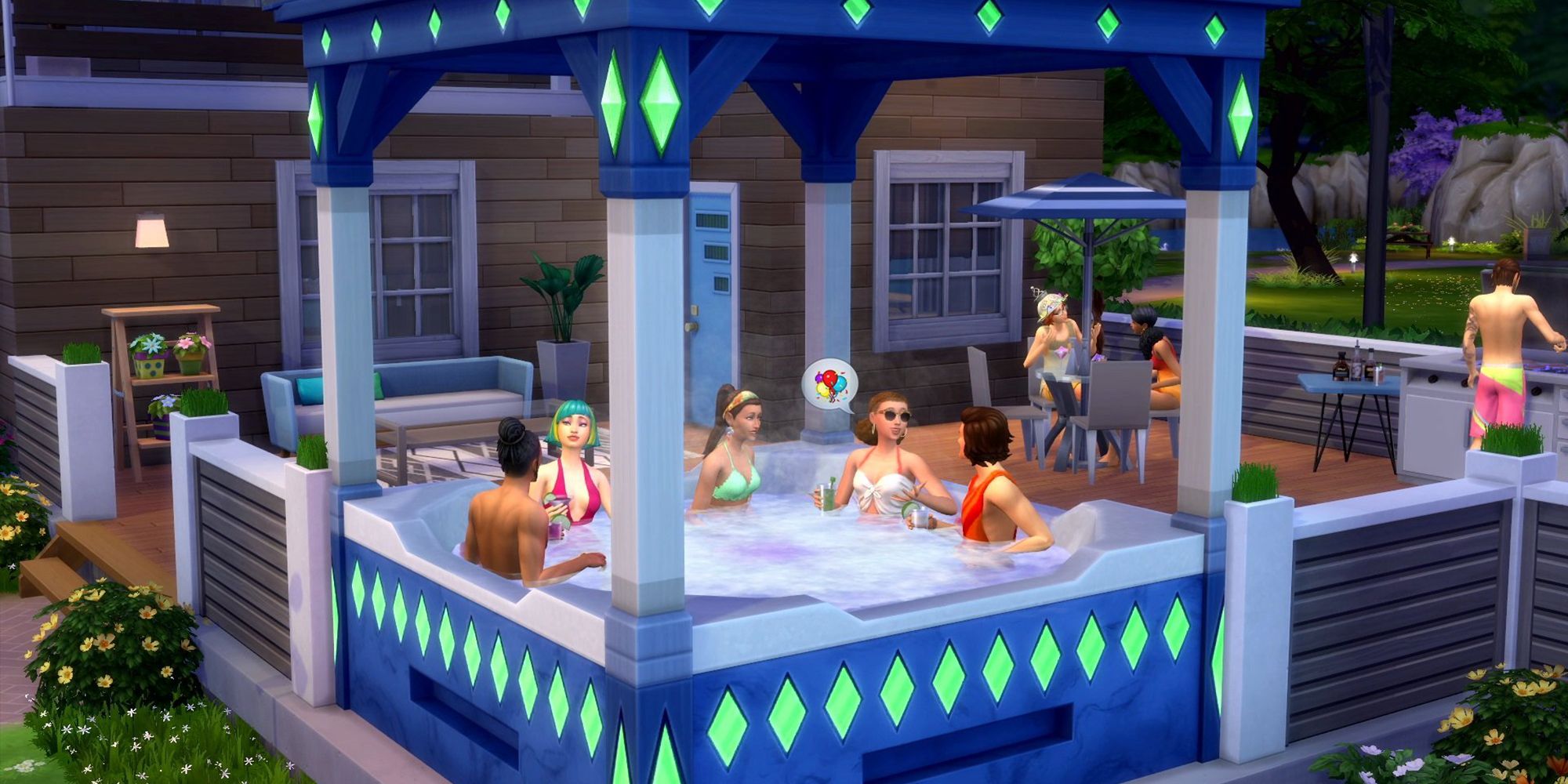 The Birthday Hot Tub In The Sims 4