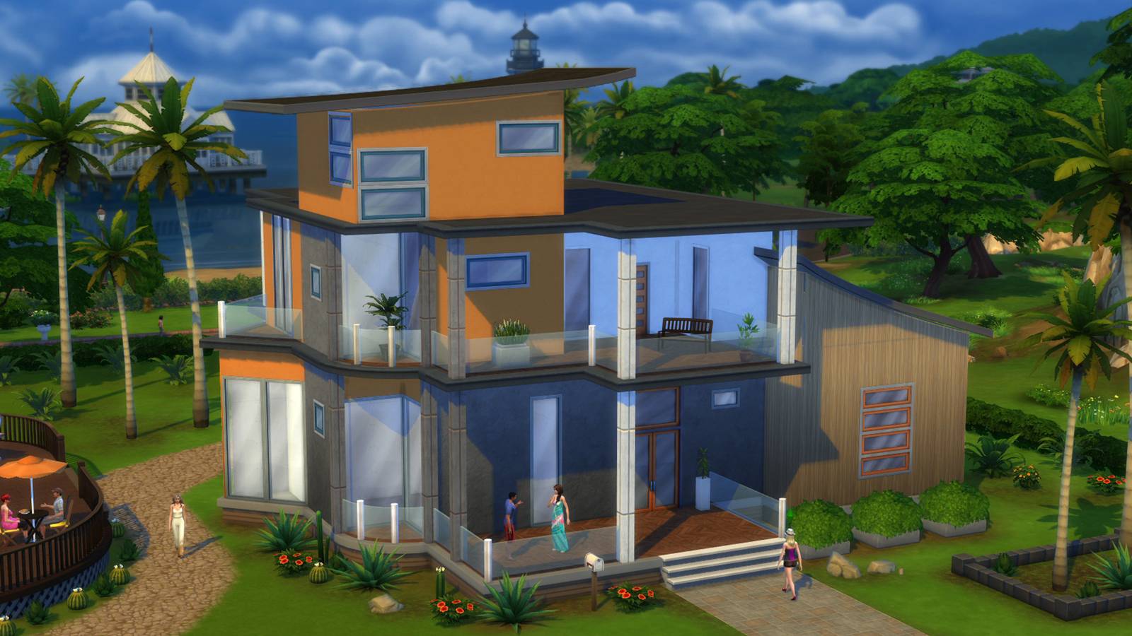 A Built House In The Sims 4