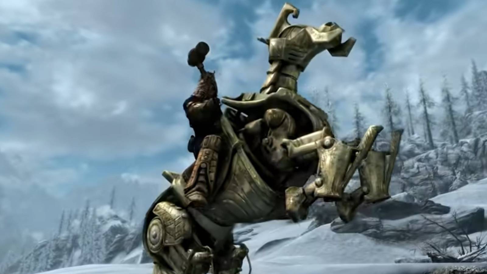 Skyrim Man On Horse