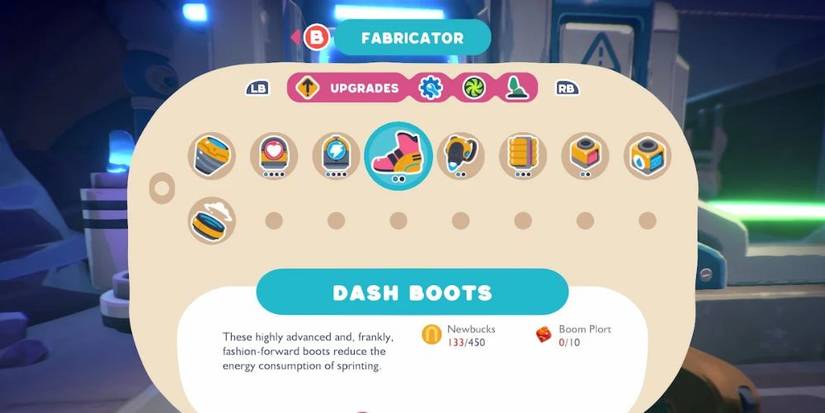 Slime Rancher 2 Dash Boots Blueprint Details
