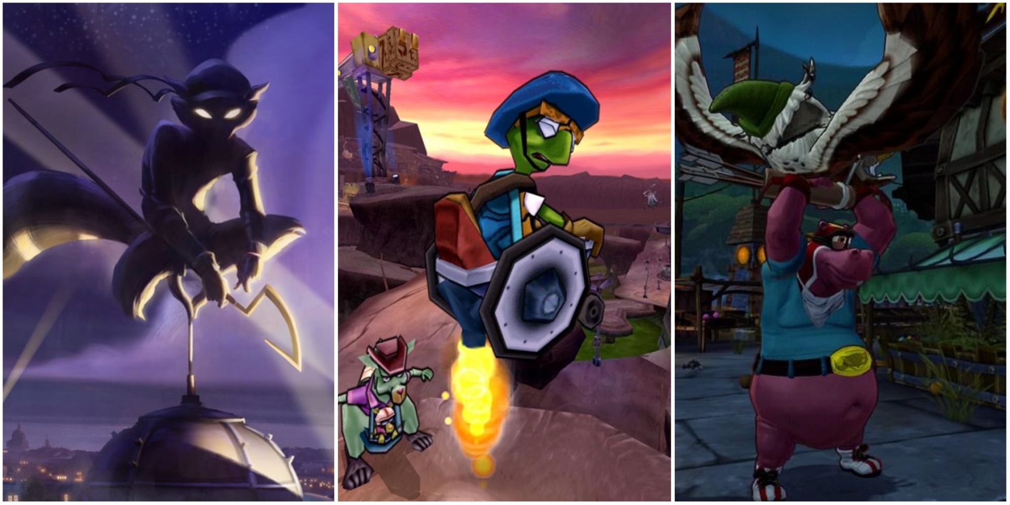 Sly, Bentley, and Murray Gameplay in the Sly Cooper Series