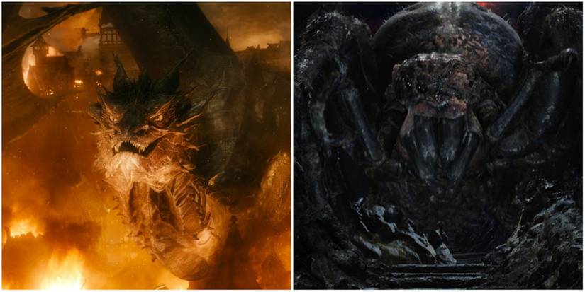 Smaug in The Hobbit and Shelob in The Lord of the Rings