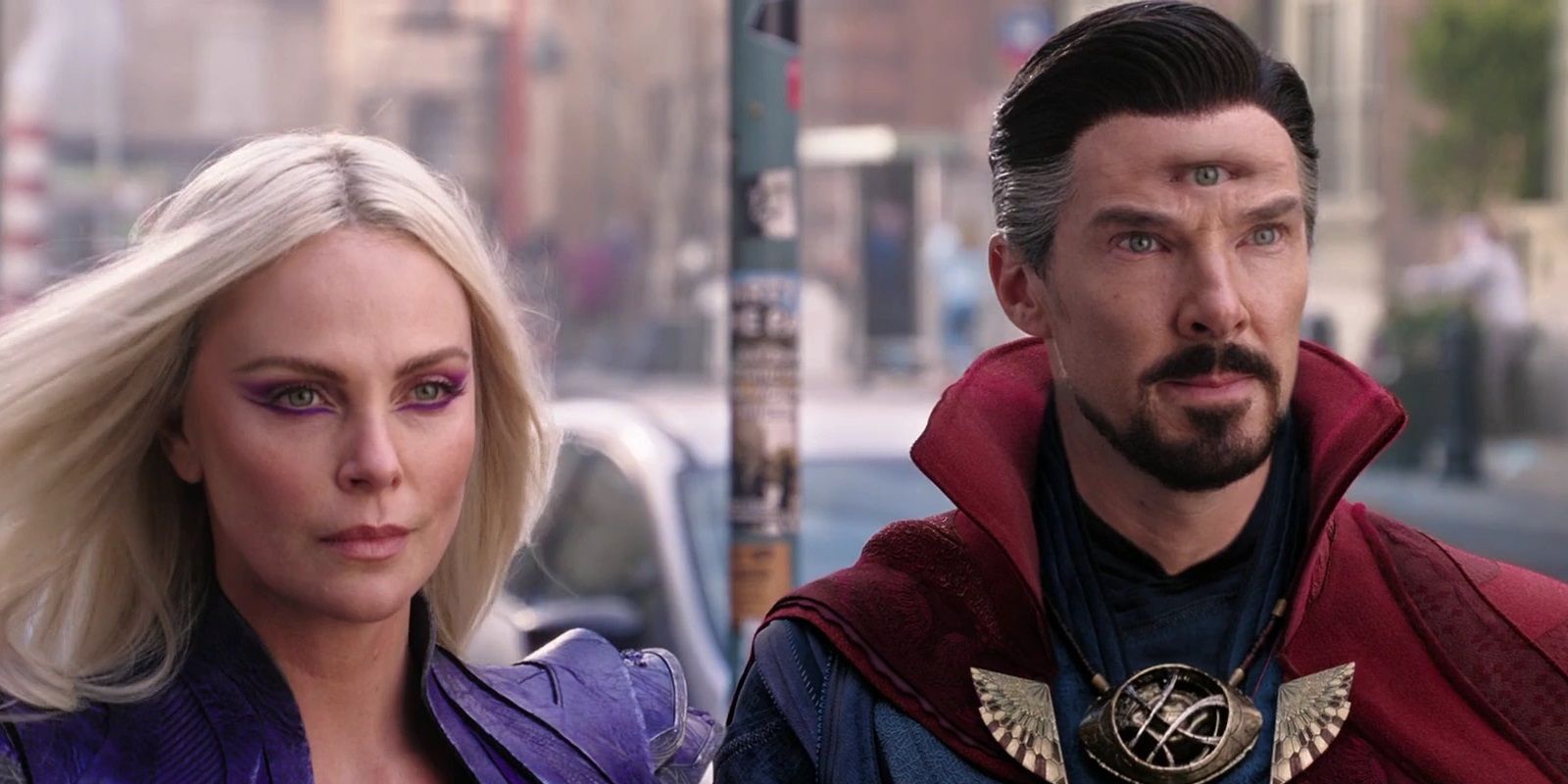 Strange with Clea in Doctor Strange in the Multiverse of Madness