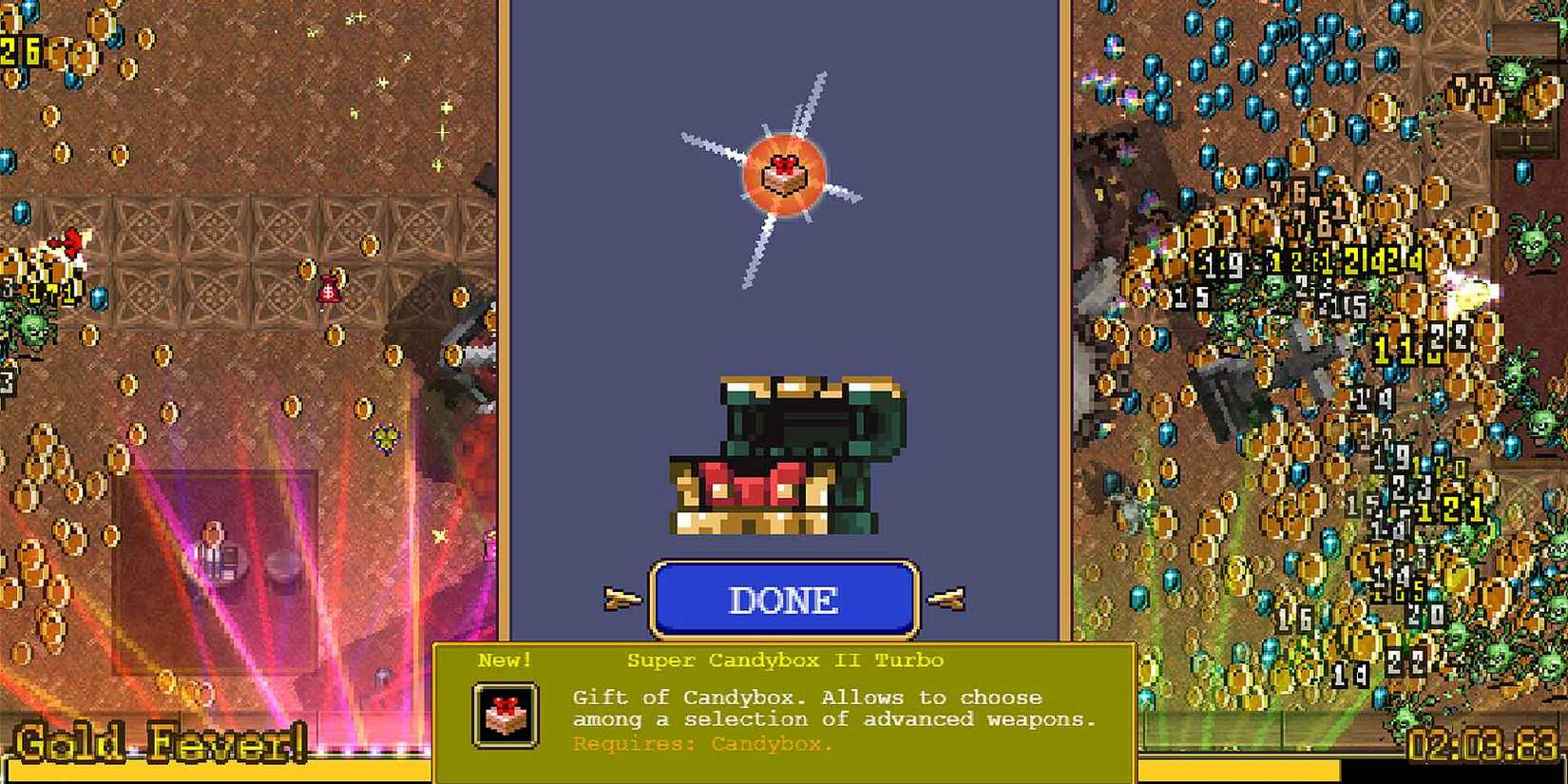 Finding the Super Candybox II Turbo in Vampire Survivors