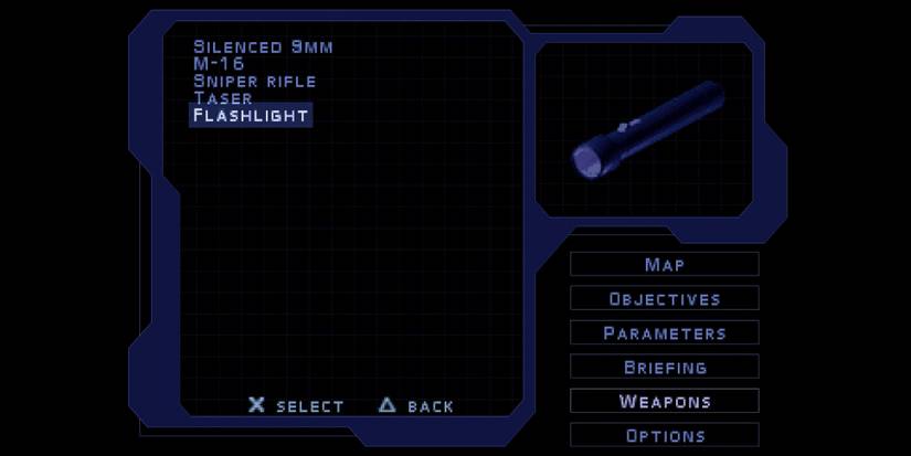 Syphon Filter selecting weapons