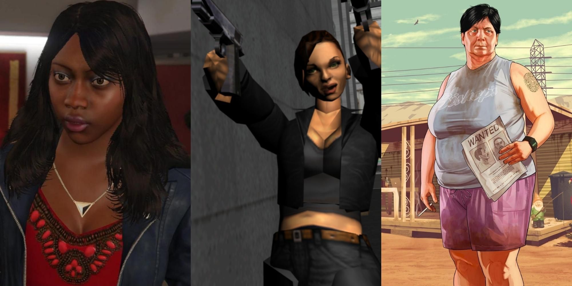 Tanisha, Catalina, and Maude Eccles in Grand Theft Auto