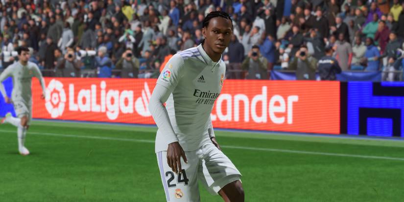 Screenshot of Mathys Tel in FIFA 23 career mode