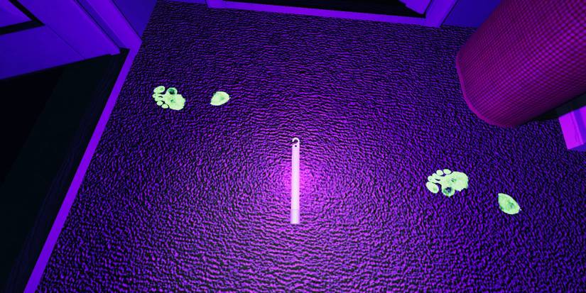 The Glowstick srurounded by prints