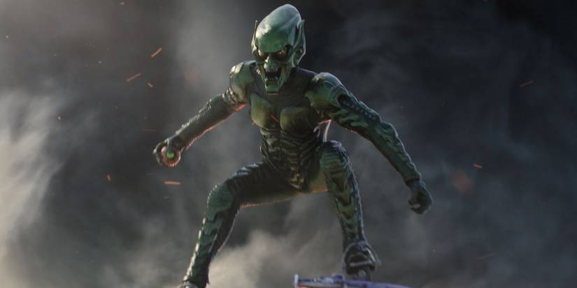 The Green Goblin emerges from smoke in Spider-Man No Way Home