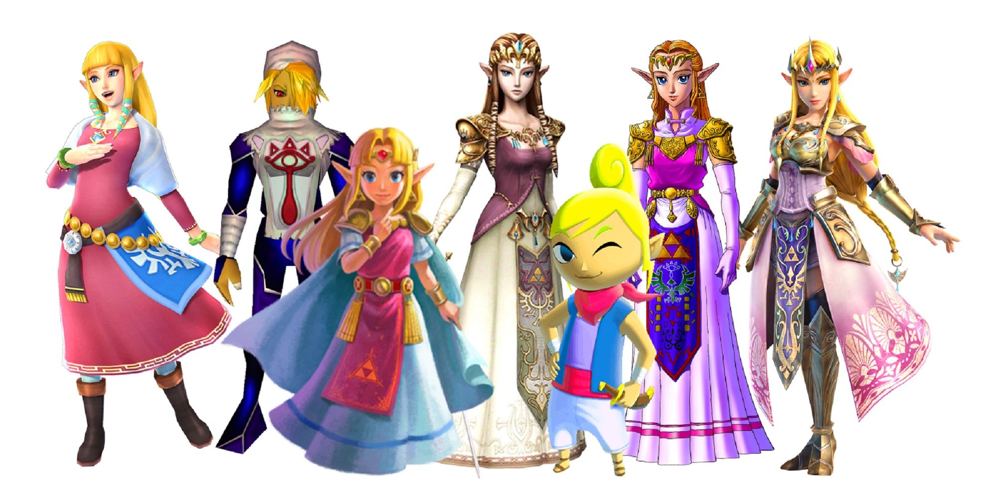 Zelda throughout the generations
