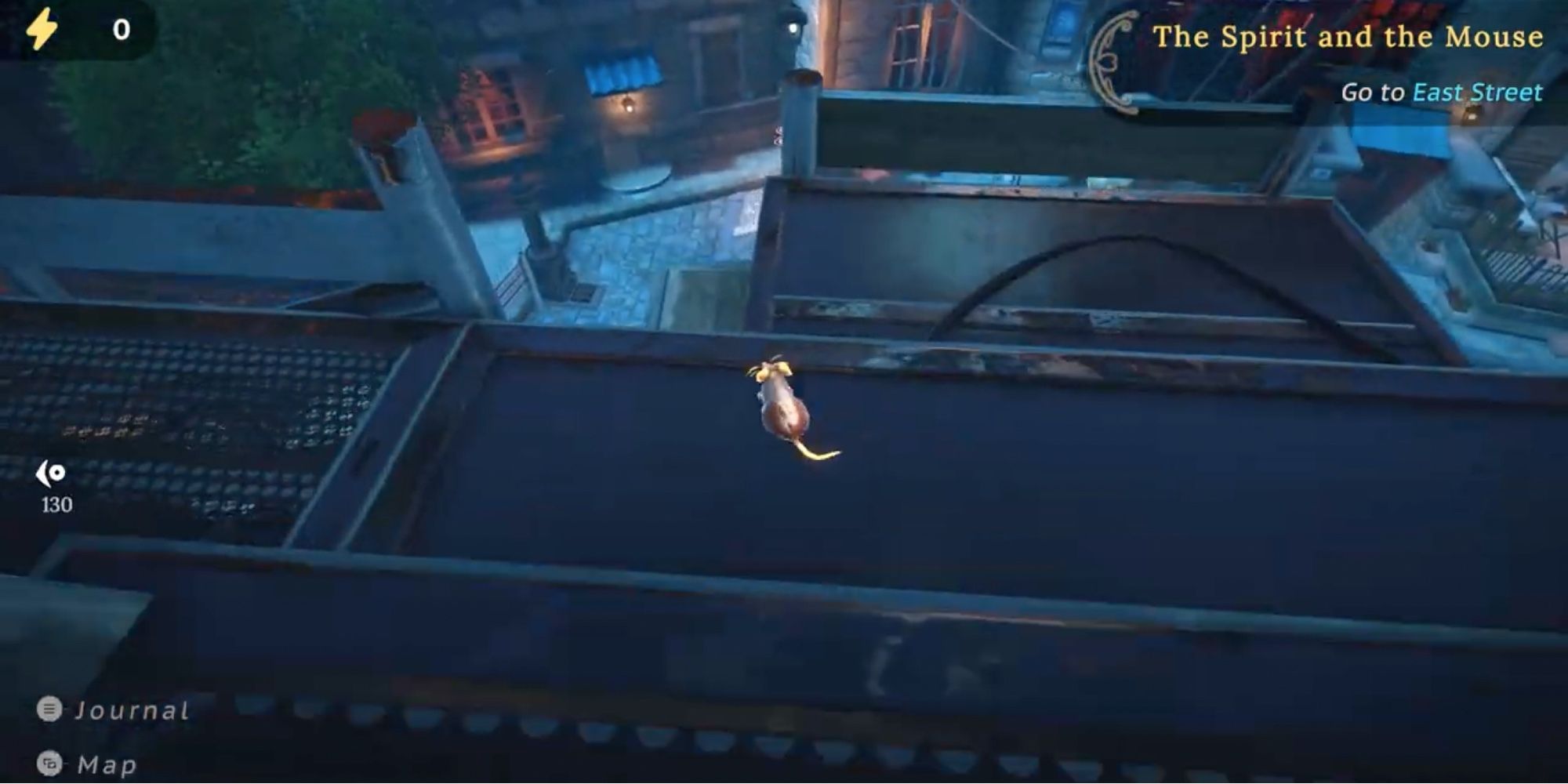 Player jumps onto a ledge