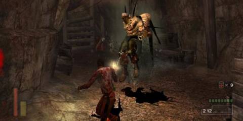 Torque shooting a monster in The Suffering