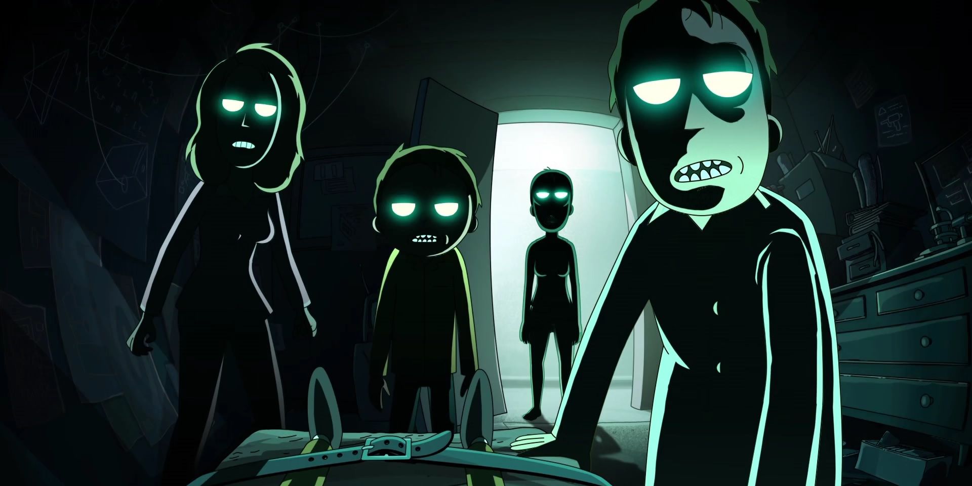 The night family in Rick and Morty