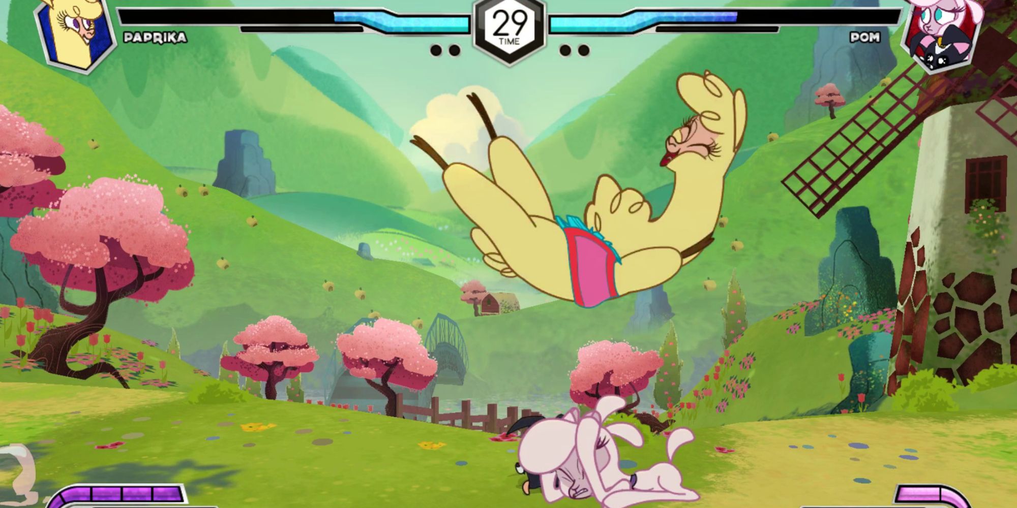 Them's Fightin' Herds Paprika uses tricky animations to her advantage