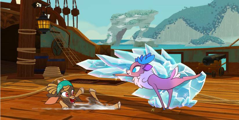 Them's Fightin' Herds Shanty can climb walls and headbutt, just like a goat